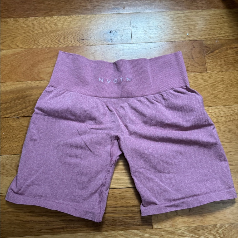 NVGTN Pastel Pink Pro Shorts - Picture 2 of 4